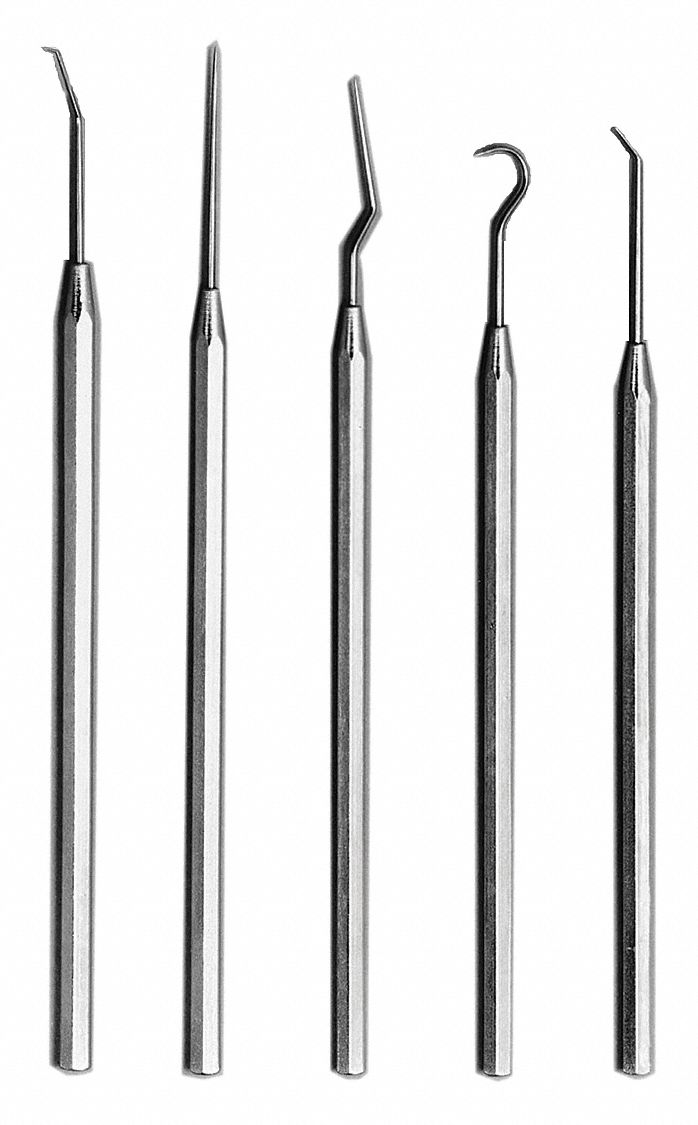 HOOK/PICK SET, STAINLESS STEEL, ANGLE/HOOK/MULTI-ANGLE/STRAIGHT