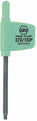 Torx Key, Tip Size IP7, Black Oxide - Grainger