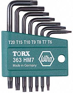 WIHA TOOLS TORX KEY SET,7 PIECES - Torx and Torx Plus Key Sets