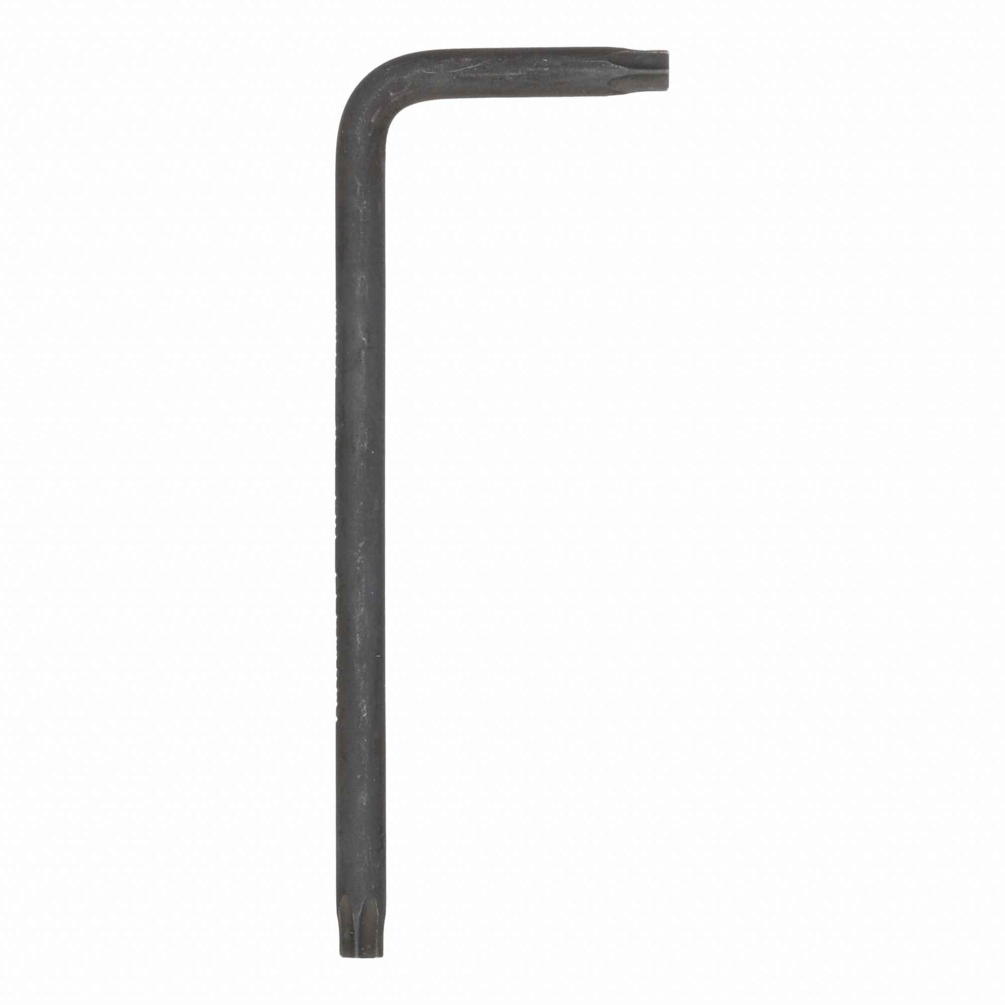 Torx Key: 2 Tips, Torx, Std End, T10 Tip Size, Short, Alloy Steel, Black Oxide, L-Handle