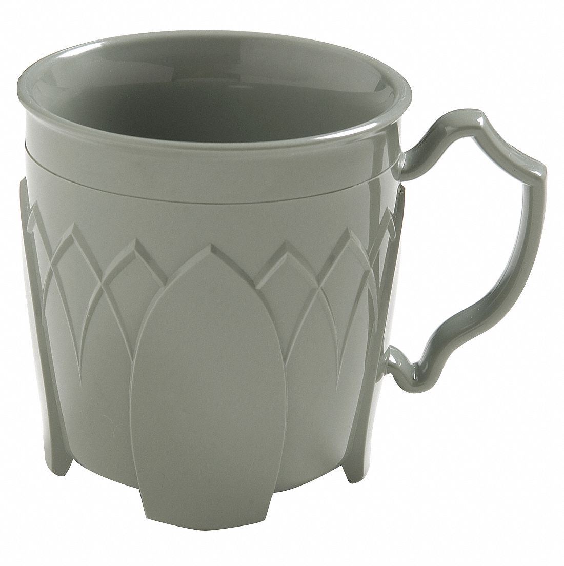 Mug: Fenwick, Plastic, 8 fl oz Capacity, Sage, 3 1/2 in Dia, Green