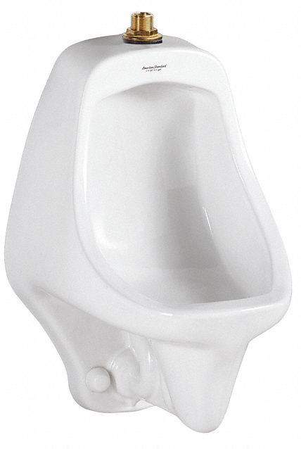 SIPHON JET URINAL: AMERICAN STD ALLBROOK, 0.5/1.0 GPF, VITREOUS CHINA, ADA