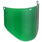 REPLACEMENT FACESHIELD WINDOW, W5, GREEN, PC, 14½ X 9 X 0.08 IN
