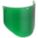 REPLACEMENT FACESHIELD WINDOW, W5, GREEN, PC, 14½ X 9 X 0.08 IN