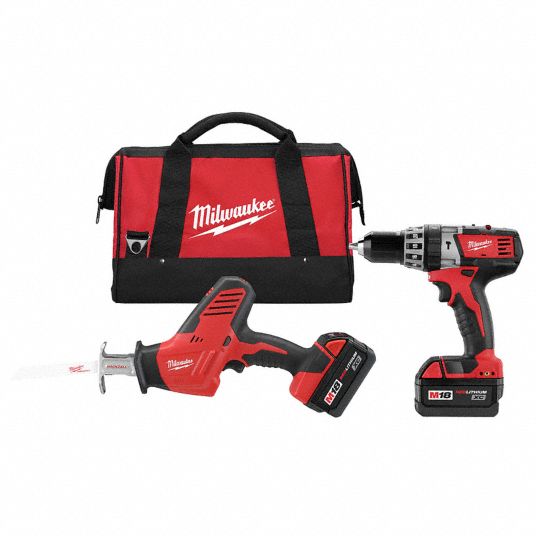 MILWAUKEE 18 V Volt 2 Tools Cordless Combination Kit 38W629