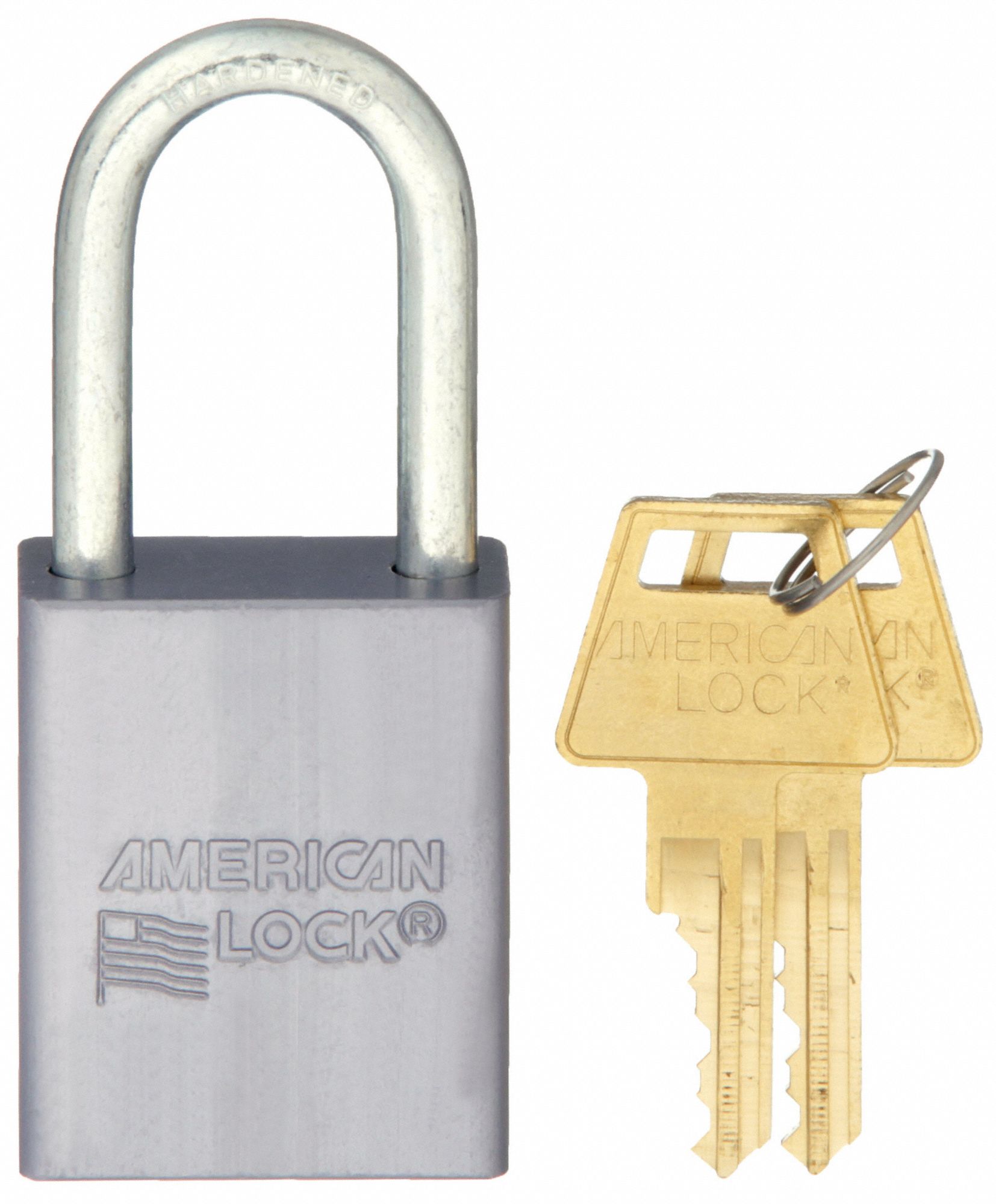 KEYED PADLOCK, 1½ IN VERTICAL SHACKLE CLEARANCE, 3/4 IN HORIZONTAL SHACKLE CLEARANCE, 5 PINS, A31, GREY