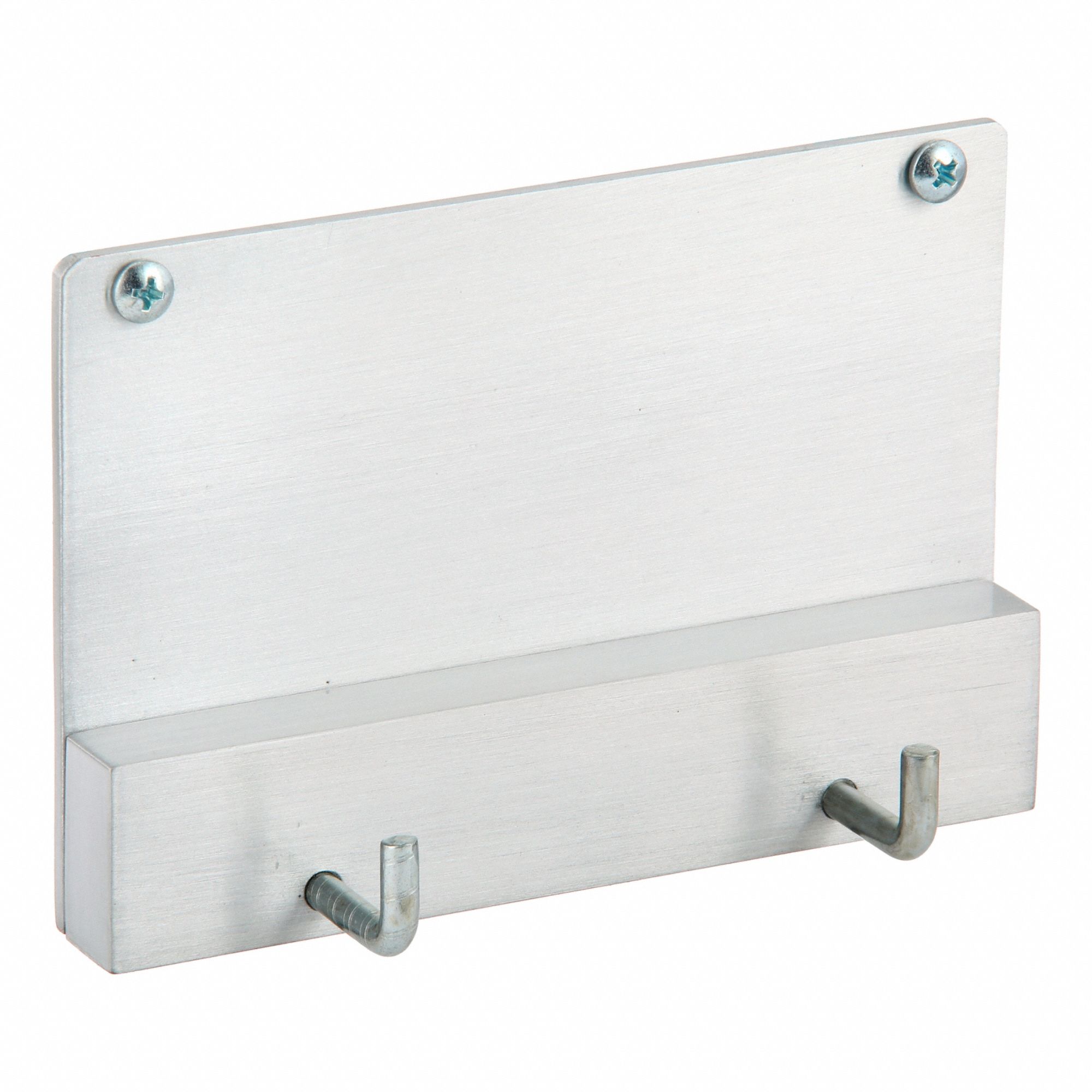 Umbrella Bag Holder: 6 in Overall Wd, 4 in Overall Ht, Satin Aluminum, Wall Mount, 4 in x 6 in