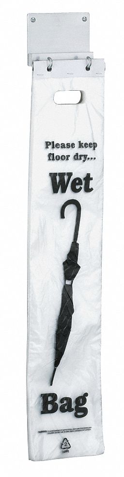 38W835 - Wet Umbrella Bag Holder Aluminum