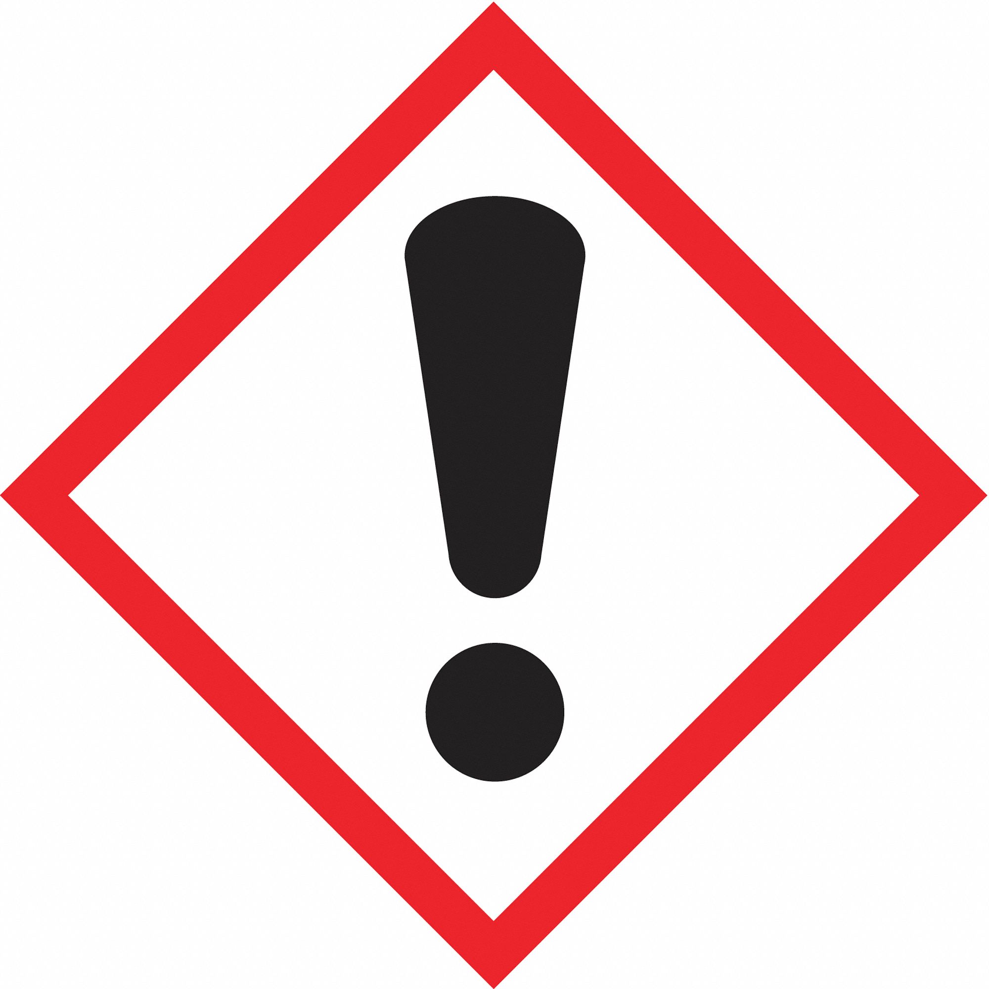 Exclamation Mark Pictogram, Black, Label - 38W904|LZH607PS2