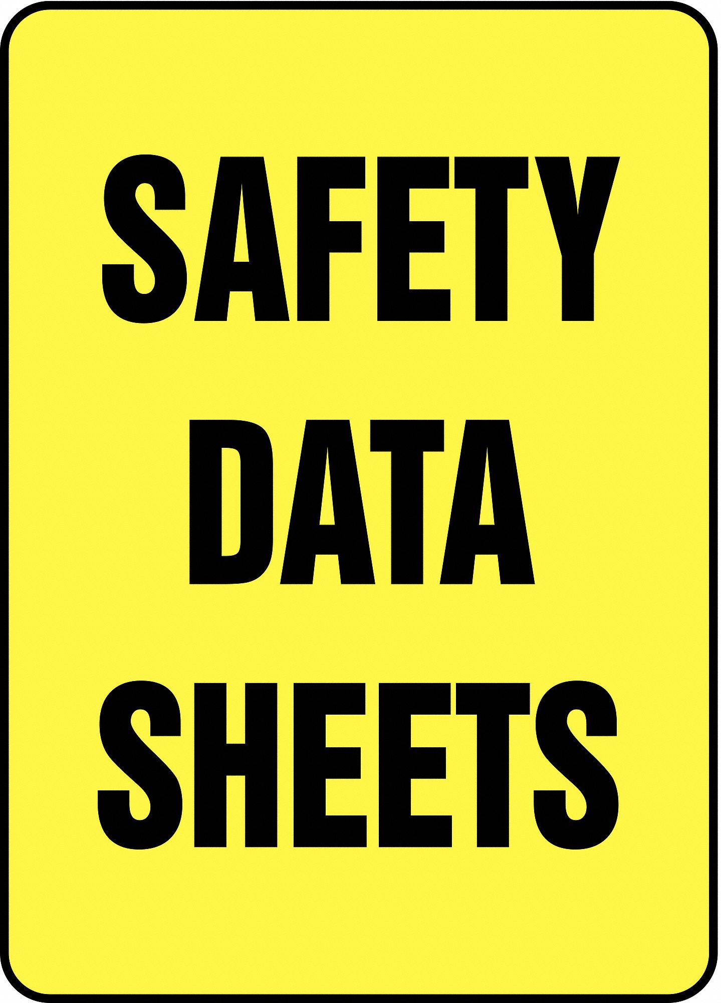 SafetyDataSheets Safety Sign,Accu-Shield