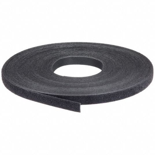 Bulk roll of Black - 1/2 inch wide Velcro Cable Tie