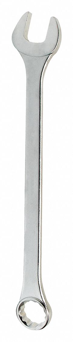 COMBINATION WRENCH, ALLOY STEEL, CHROME, 1½ IN HEAD SIZE, 20⅛ IN OVERALL L, OFFSET