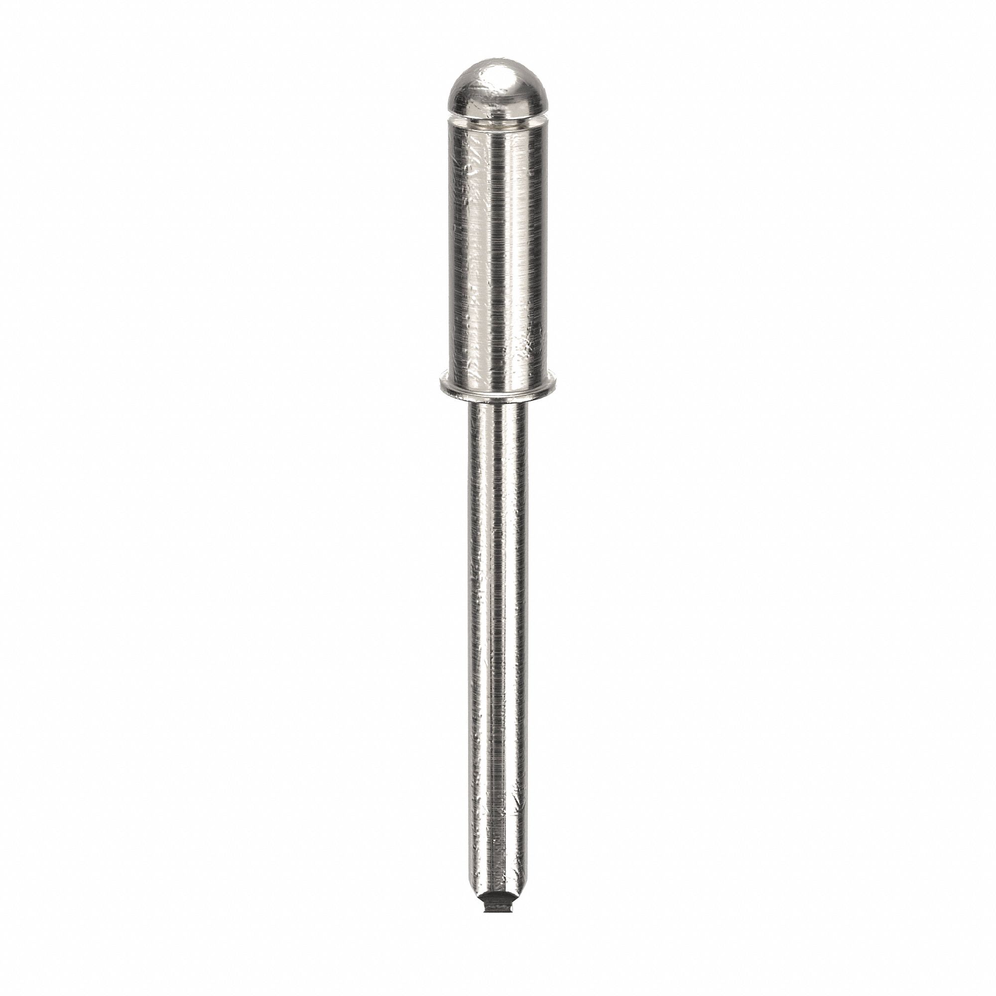Blind Rivet, 1.59 in L, 0.188 in dia, PK50: Inch, 1 19/32 in Overall Lg, 1/2 in Body Lg, Dome, 50 PK