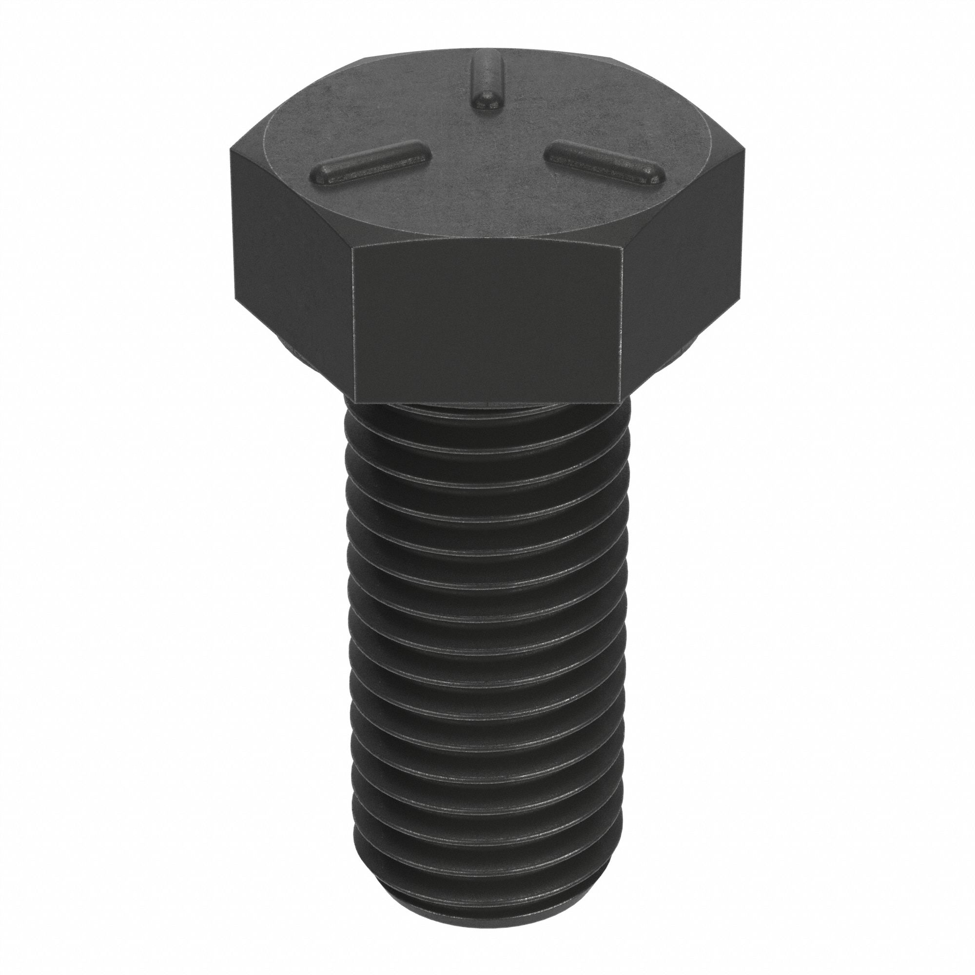 HEX HEAD CAP SCREW, STEEL, UNC, GRADE 5, BLACK OXIDE, 9/16