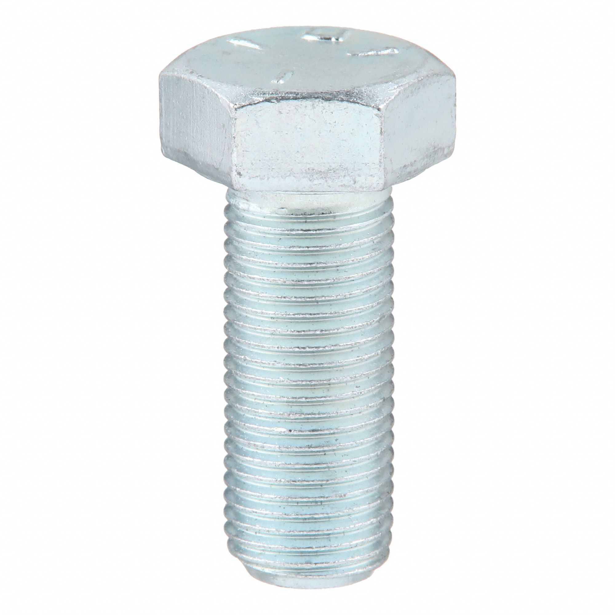 Hex Head Cap Screw: Steel, Grade 5, Zinc Plated, 1/2"-20, Fine, 1 1/4 in lg, Made in USA*, 25 PK