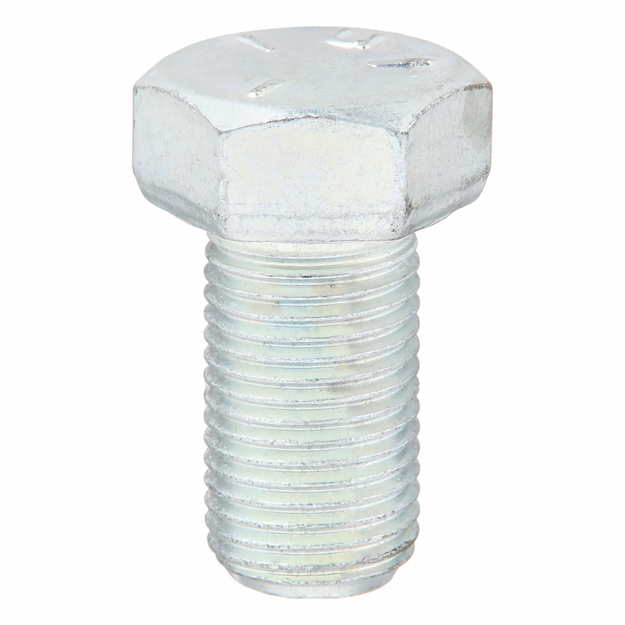Hex Head Cap Screw: Steel, Grade 5, Zinc Plated, 9/16"-18, Fine, 1 in lg, Made in USA*, Inch, 25 PK