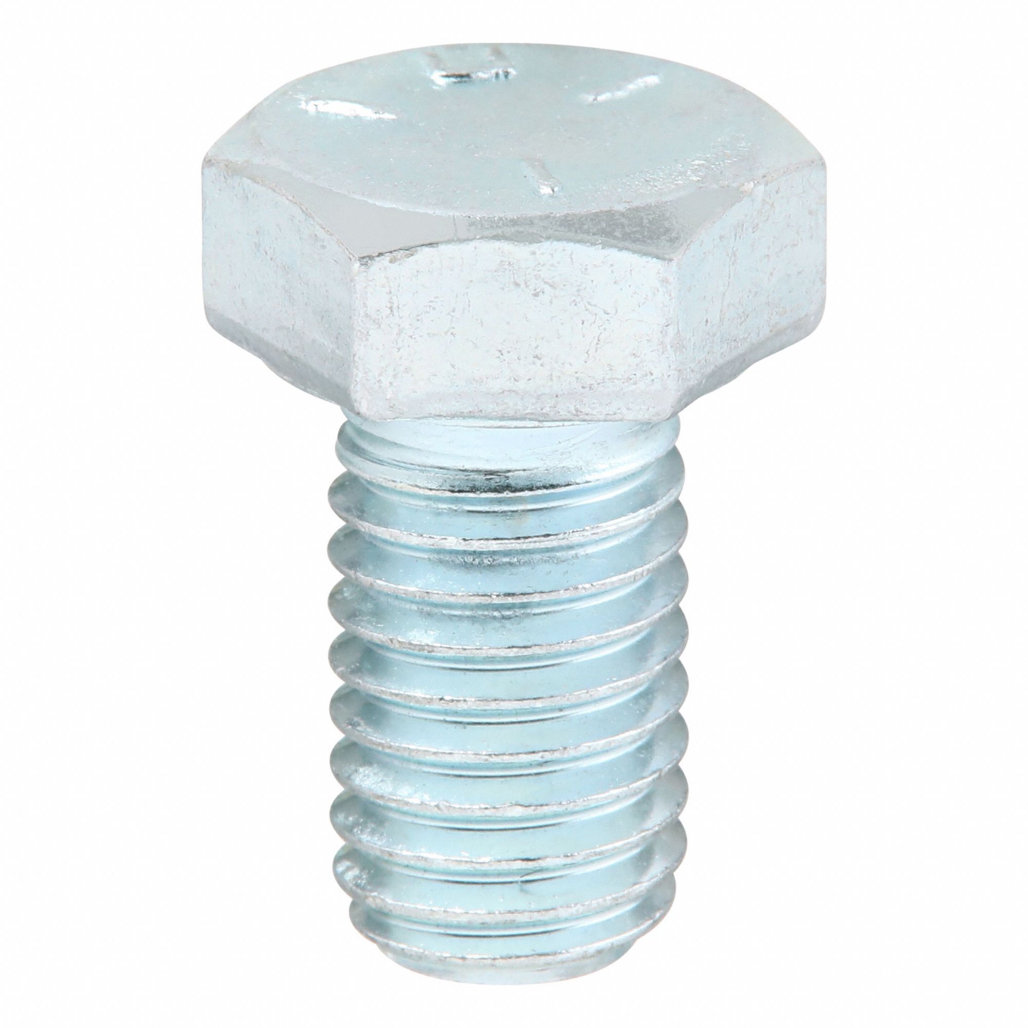 Hex Head Cap Screw: Steel, Grade 5, Zinc Plated, 1/2"-13, Coarse, 7/8 in lg, Made in USA*, 25 PK