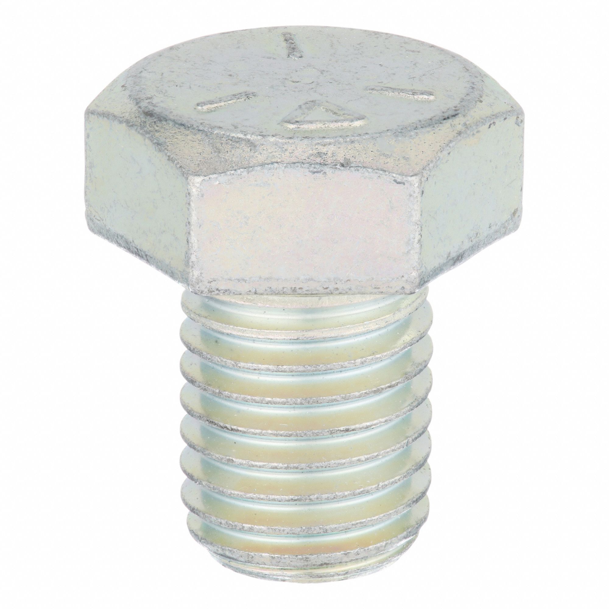 Hex Head Cap Screw: Steel, Grade 5, Zinc Plated, 3/4"-10, Coarse, 1 in lg, Fully Threaded, 10 PK