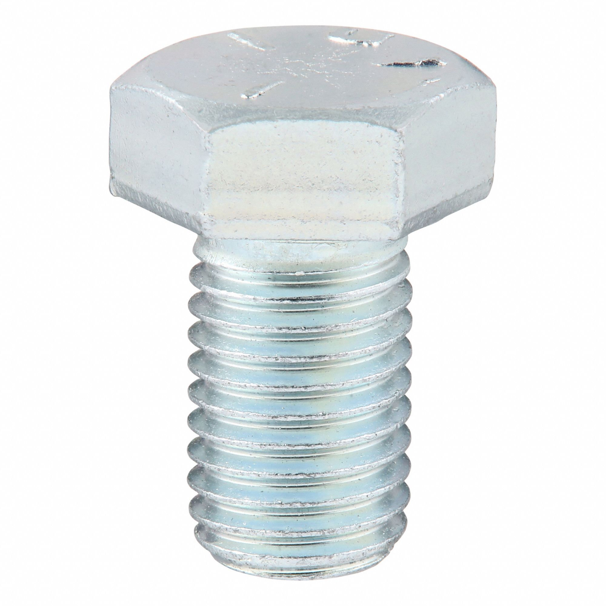 Hex Head Cap Screw: Steel, Grade 5, Zinc Plated, 3/4"-10, Coarse, 1 1/4 in lg, Made in USA*, 10 PK