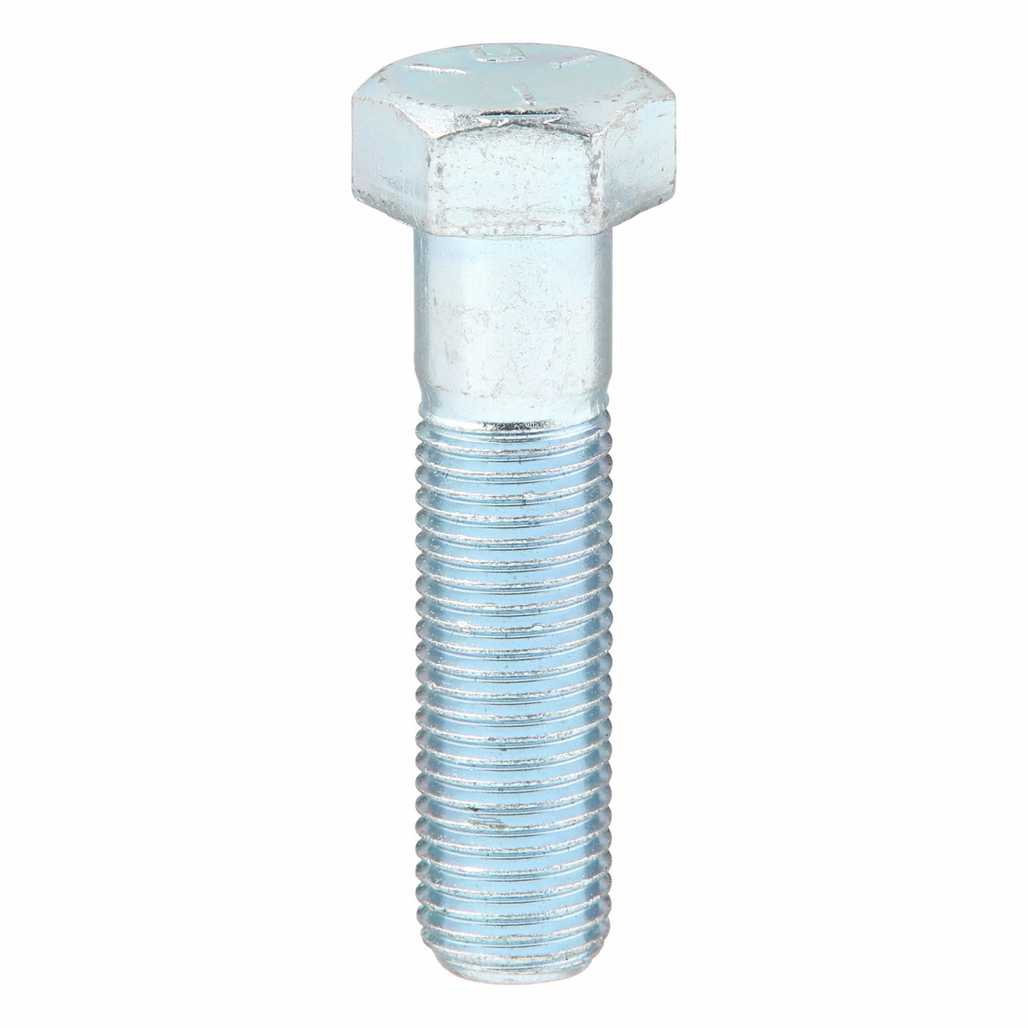 Hex Head Cap Screw: Steel, Grade 5, Zinc Plated, 7/16"-20, Fine, 1 3/4 in lg, Made in USA*, 25 PK