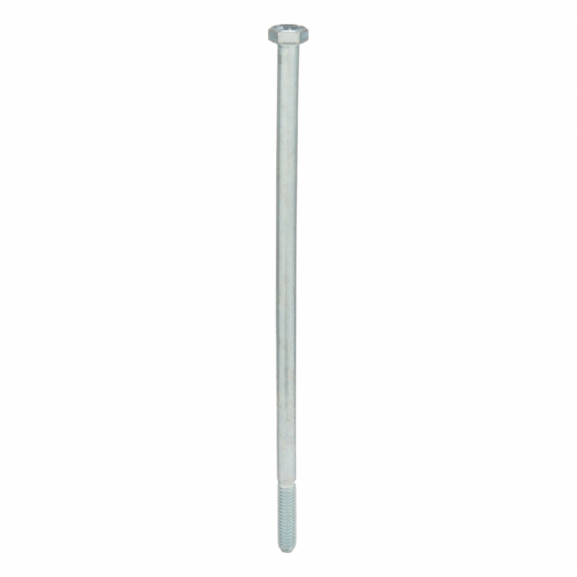 Hex Head Cap Screw: Steel, Grade 5, Zinc Plated, 5/16"-18, Coarse, 8 in lg, Made in USA*, Inch, 5 PK