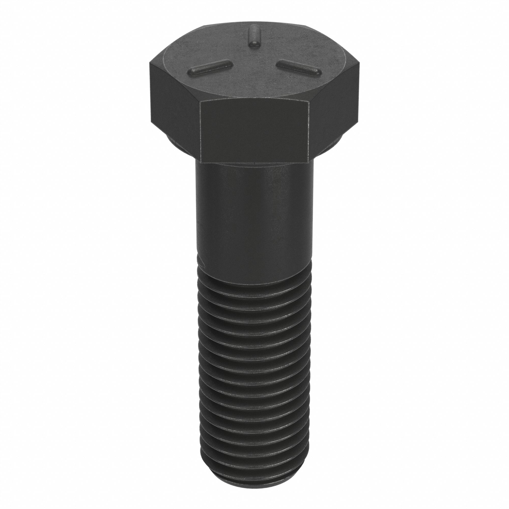 Hex Head Cap Screw: Steel, Grade 5, Black Oxide, 1"-8, Coarse, 3 1/4 in lg, Globally Sourced, 5 PK