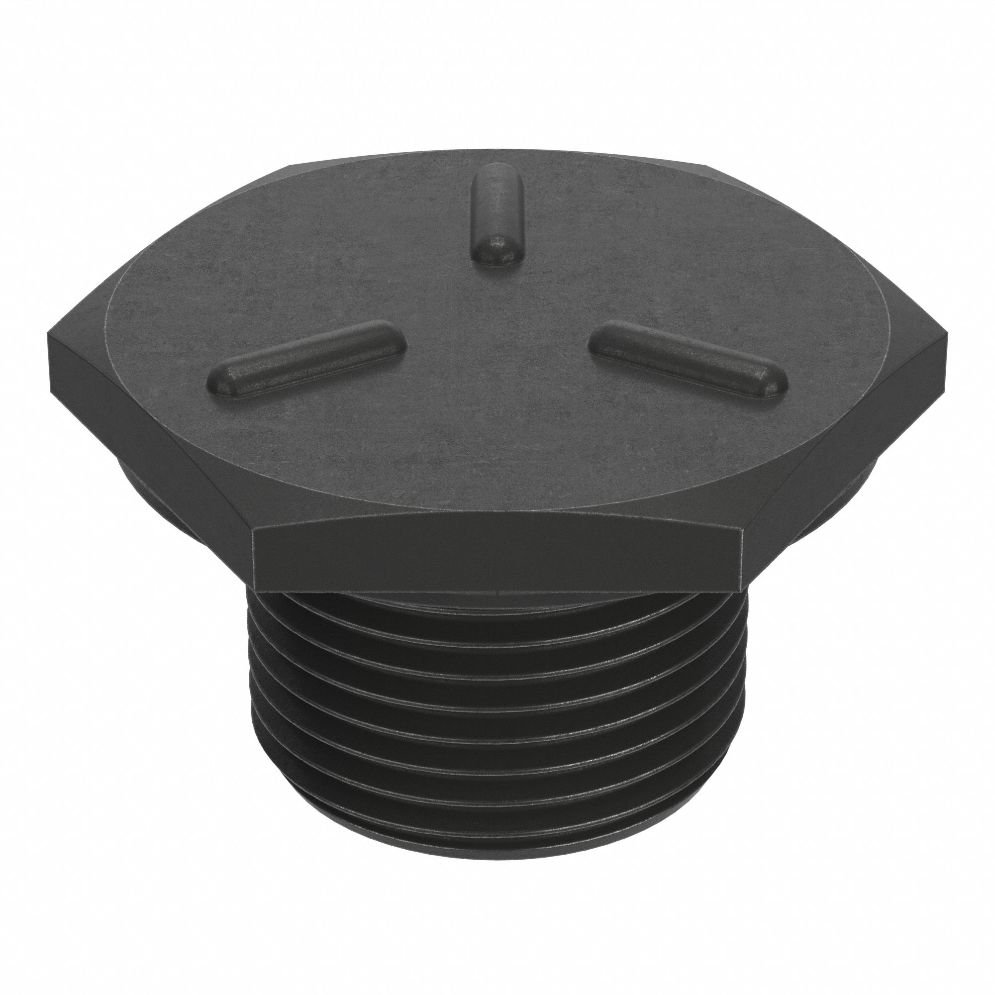 Hex Head Cap Screw: Steel, Grade 5, Black Oxide, 1"-14, Fine, 2 1/2 in lg, Made in USA*, Inch, 5 PK