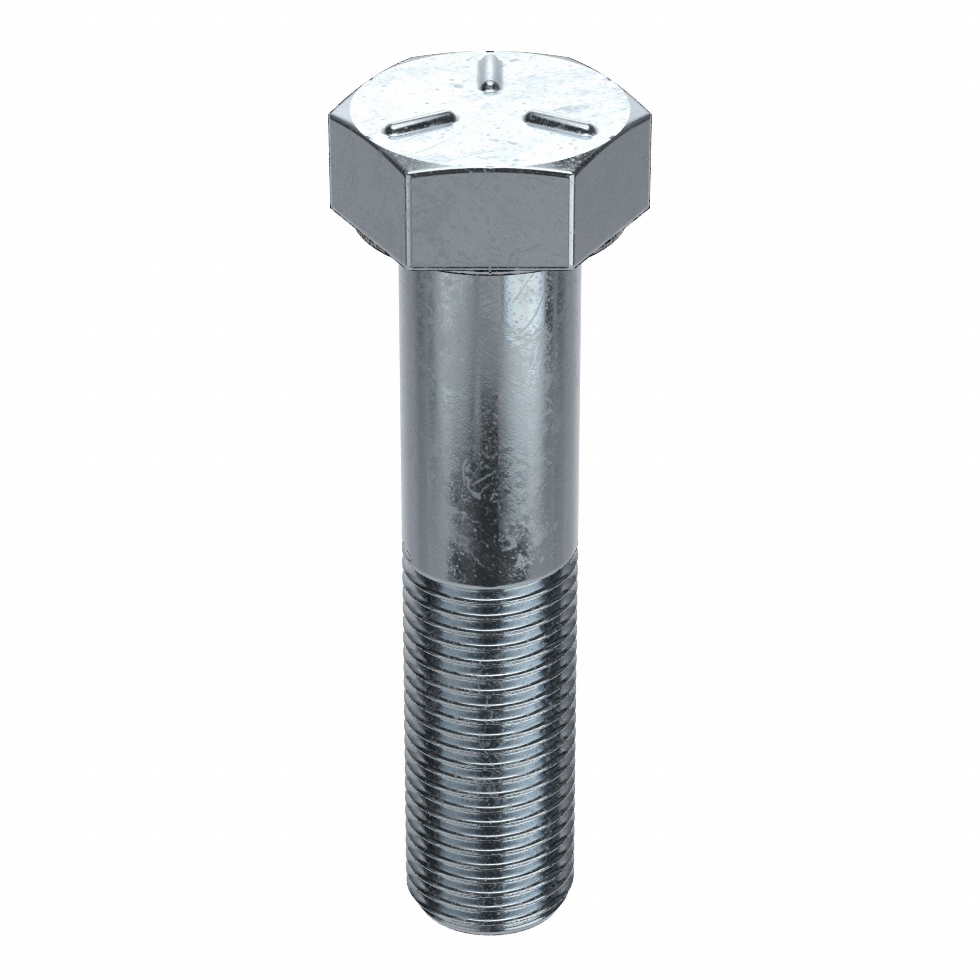 Hex Head Cap Screw: Steel, Grade 5, Zinc Plated, 1/2"-20, Fine, 1 3/4 in lg, Globally Sourced, 50 PK