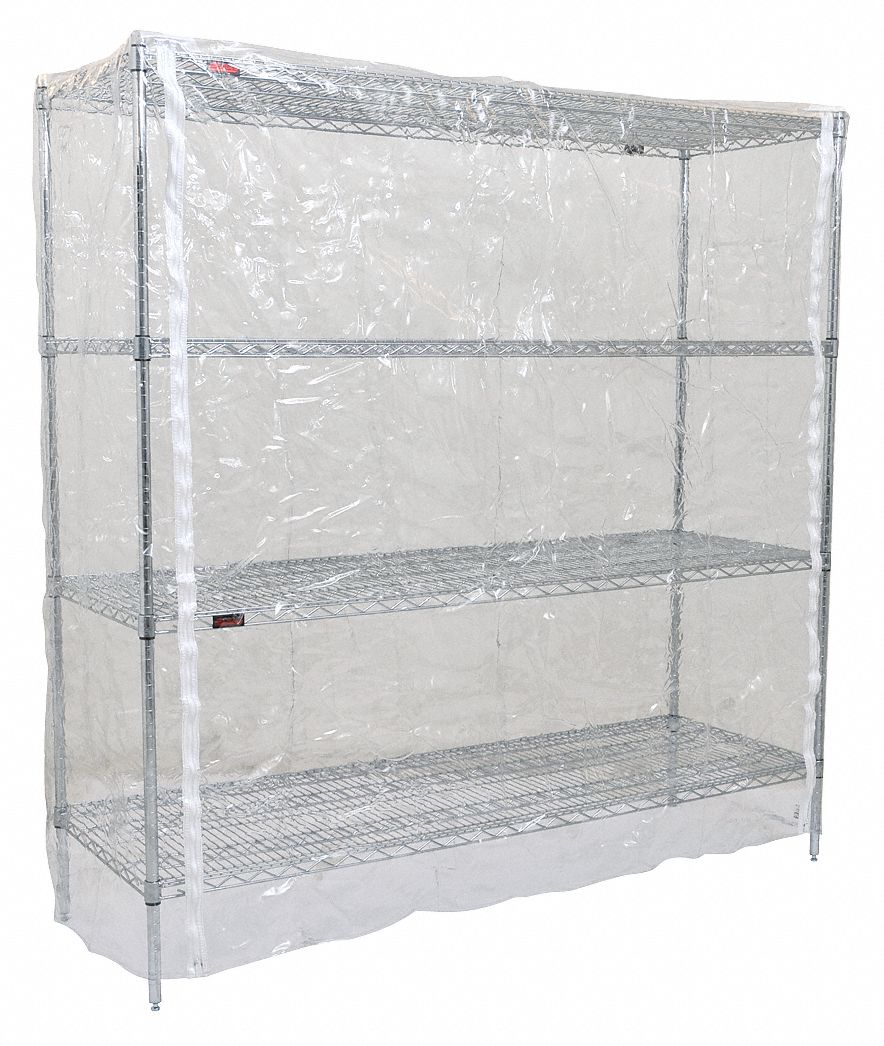 EAGLE GROUP Zipper Transparent Vinyl Cover for Wire Shelf & Utility