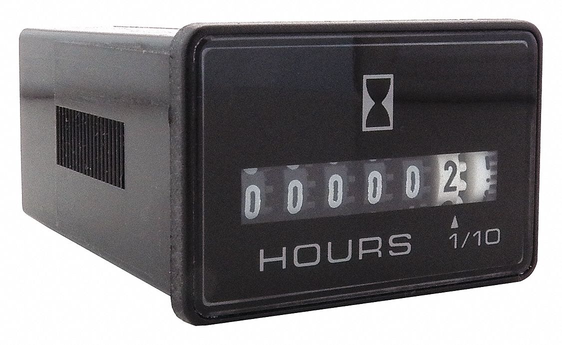 HONEYWELL Hour Meter, Electromechanical, Hours/Tenths Display Units, Number of Digits 6