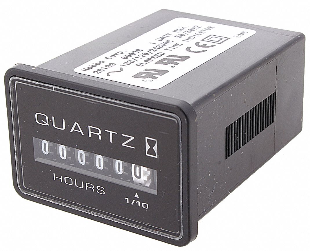 HONEYWELL Hour Meter, 120 to 240VAC Operating Voltage, Number of Digits