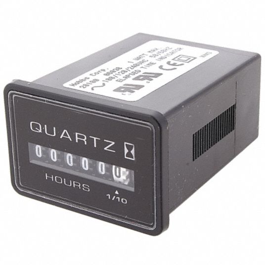 HONEYWELL Hour Meter, Electromechanical, Hours/Tenths Display Units
