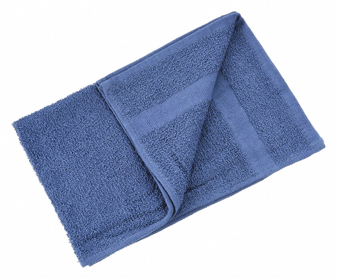 HAND TOWEL,16X27 IN,NAVY,PK12