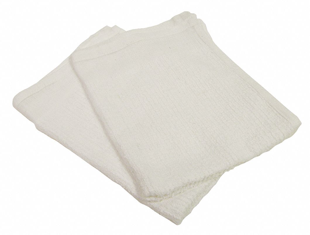 Bar Towel 20 L Cotton White PK12