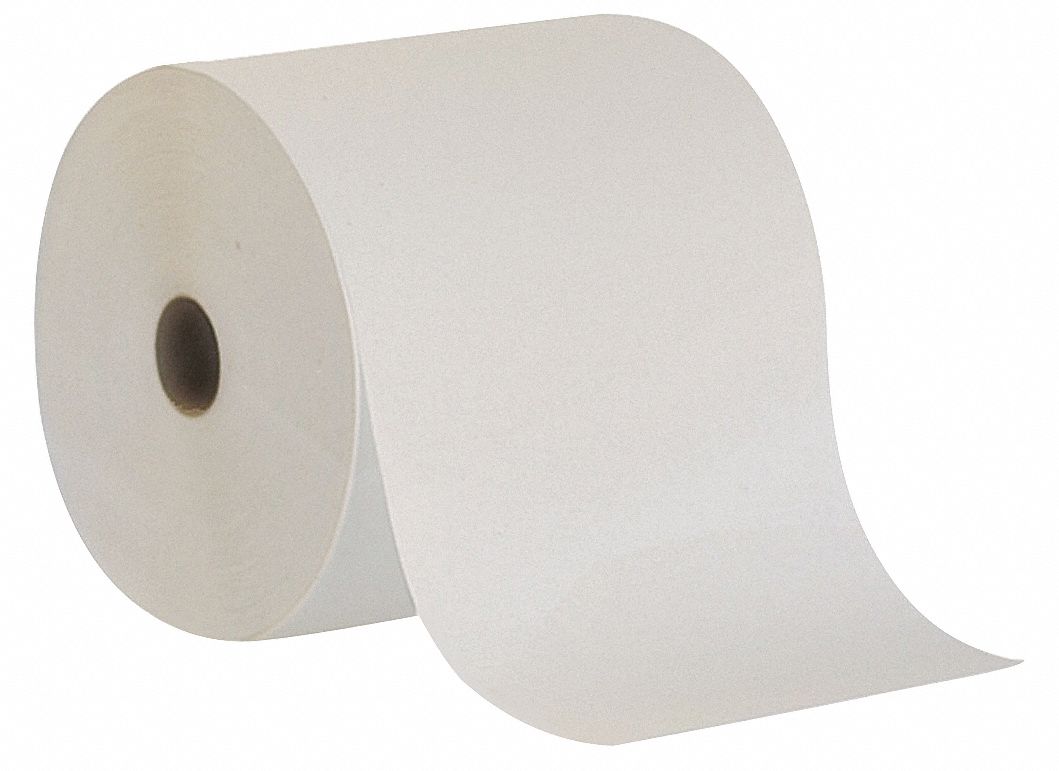 HARDWOUND TOWEL ROLL, WHITE, 7⅞ IN ROLL WIDTH, 800 FT LENGTH, CONTINUOUS, 6 PK