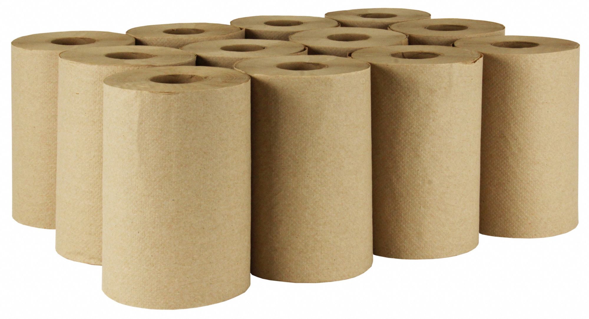 TOUGH GUY Paper Towel Roll, Tough Guy, Hardwound, Brown, 350 ft Roll
