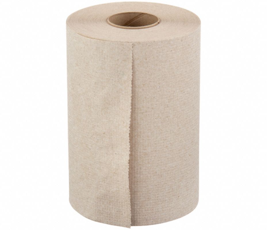 GRAINGER Rollo de Toallas de Papel, Café, 7 7/8