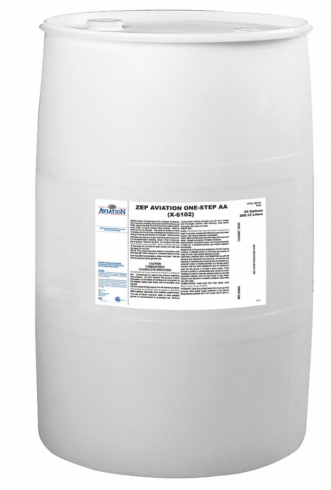 ZEP AVIATION Degreaser, 55 gal Cleaner Container Size, Drum Cleaner