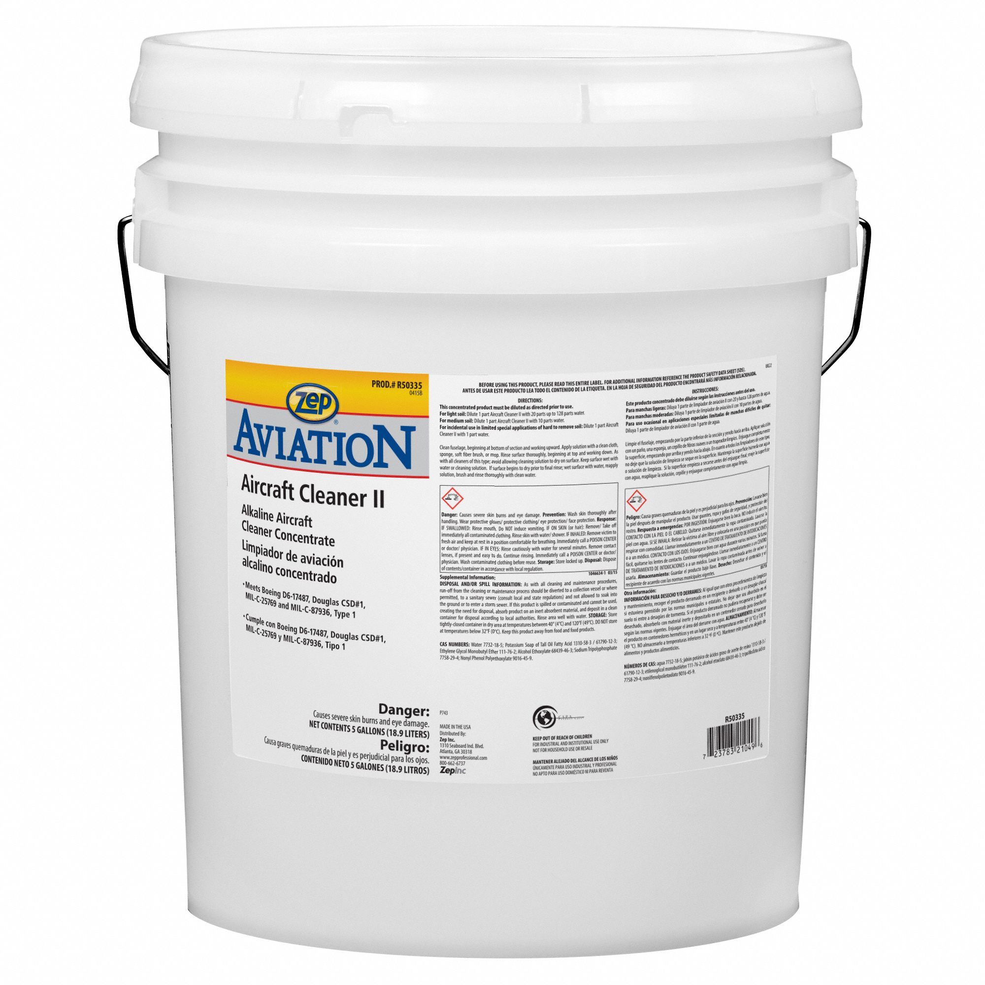 HvyDuty Aircraft Cleaner Unscented 5 gal