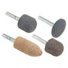MOUNTED POINT, FOR STAINLESS STEEL, W-222, A36 GRIT, 15900 RPM, 2 X 1 IN, SHAFT 1/4 IN