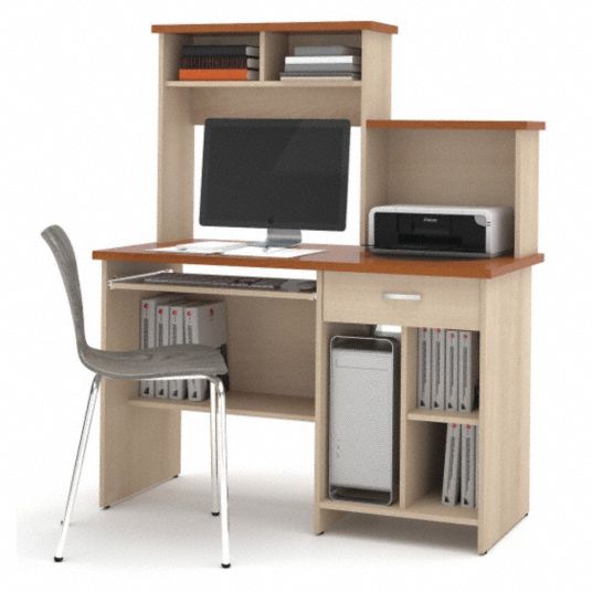 Computer Workstation,23-13/16inD x - Grainger