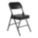 FOLDING CHAIR,VINYL,32IN H,BLACK,PK2