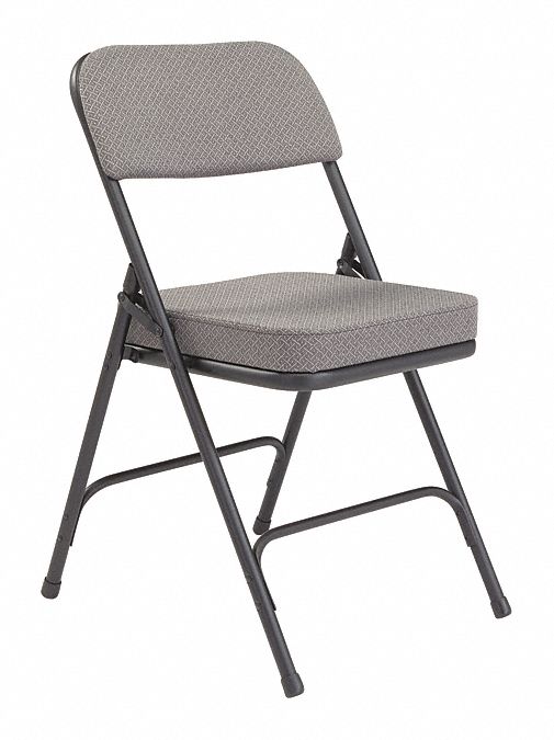 FOLDING CHAIR,FABRIC,32IN H,BLACK,PK2