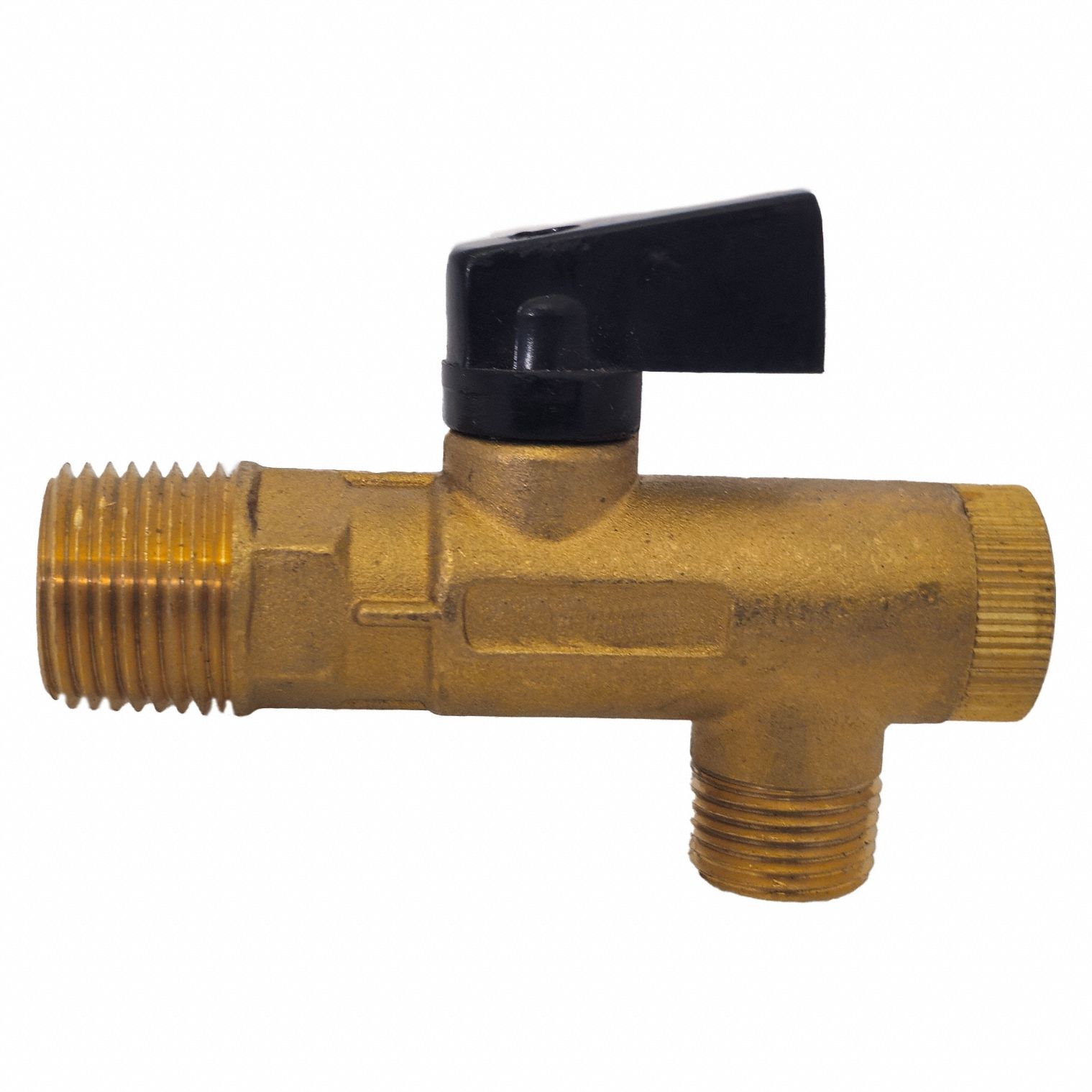 Filter Ball Valve: Dual, 1/2 in Inlet, 3/8 in Drain, NBR Seal, 725 psi Max. Pressure