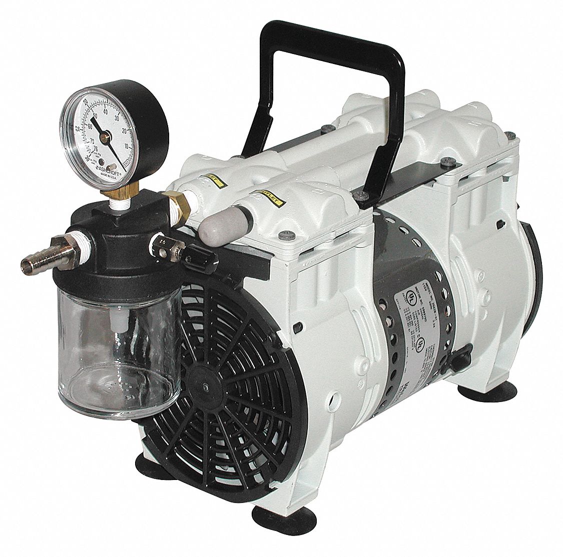 WELCH, 0.333 Hp, 1 Phase, Piston Vacuum Pump - 38XV21|2561B-50 - Grainger