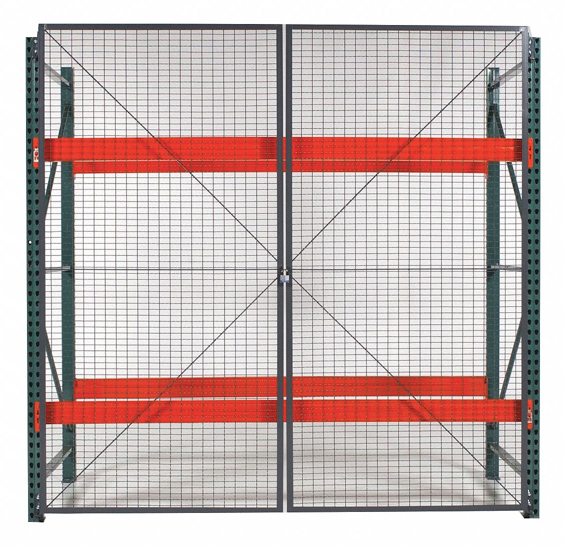 Door Kit: 1 Bays, 144 in x 1 1/4 in x 120 in, 10 ga, Steel, Powder Coated, Gray