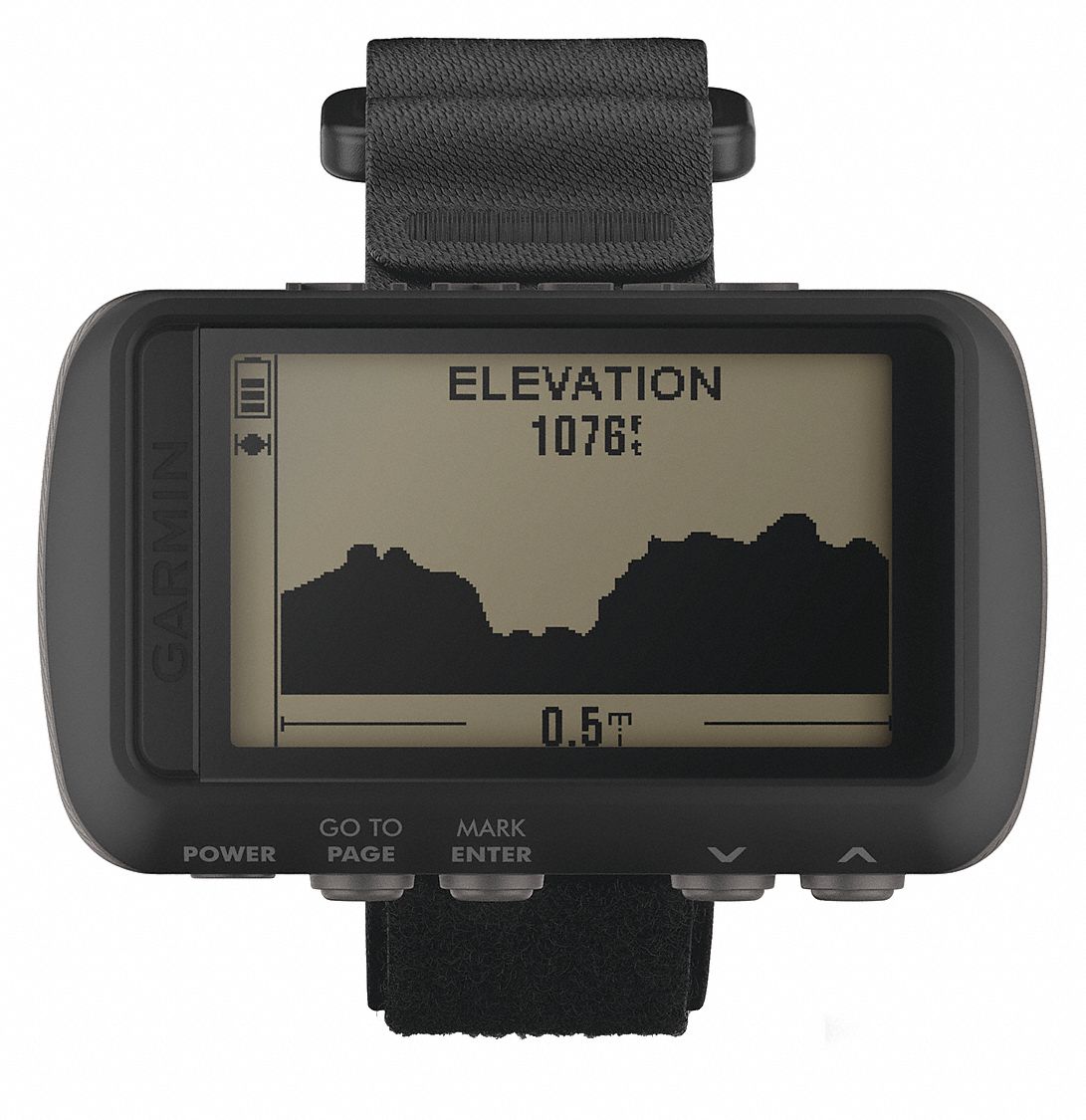 GARMIN GPS Navigation Unit, Wrist Mounting Type, 57/64 in Display