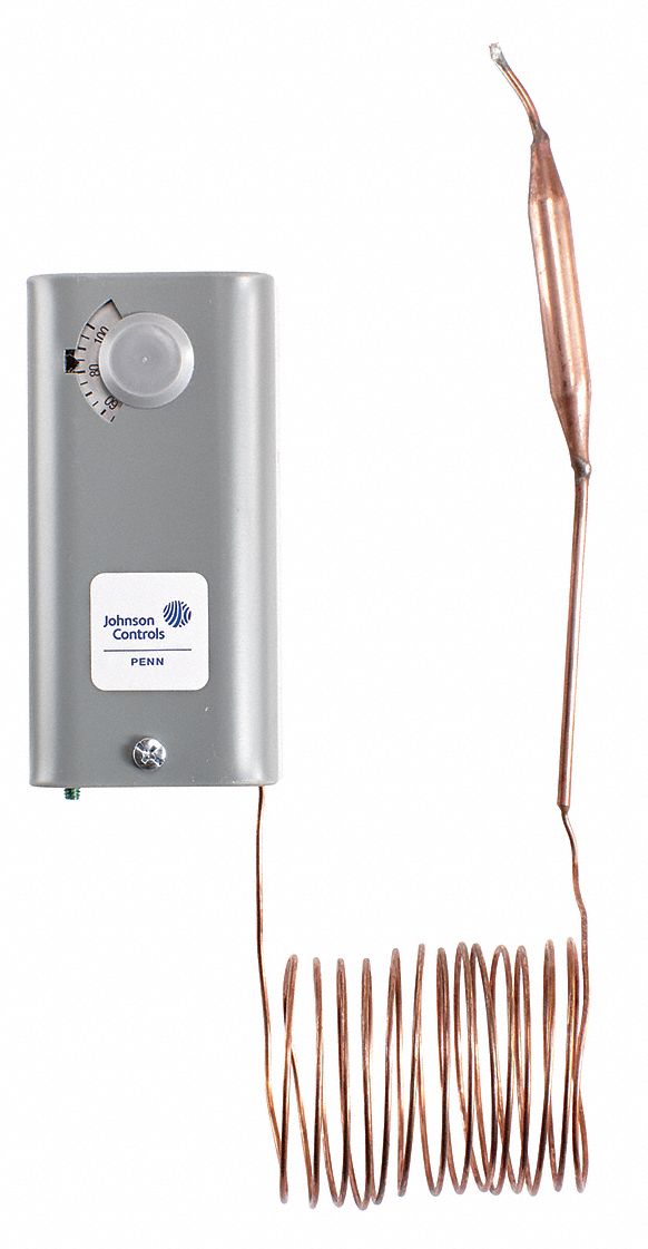 JOHNSON CONTROLS, VaporActuated, Analog Dial Thermometer 20XH83T