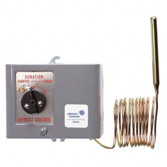 JOHNSON CONTROLS Line Volt Mechanical Tstat for Heating and Cooling, 24