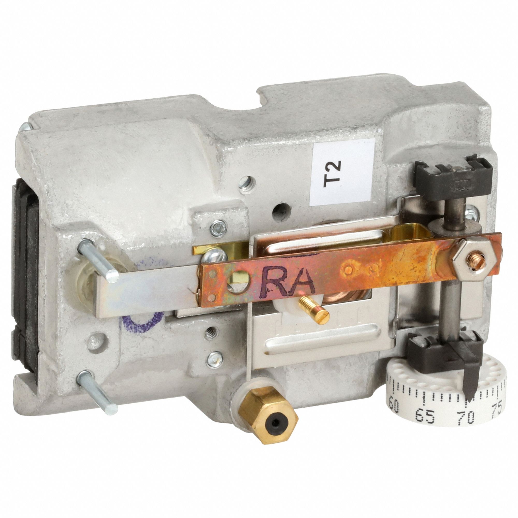 Pneumatic Thermostat: 55° to 85°F, 2 Pipes, High Volume Pipes/Air Flow Output